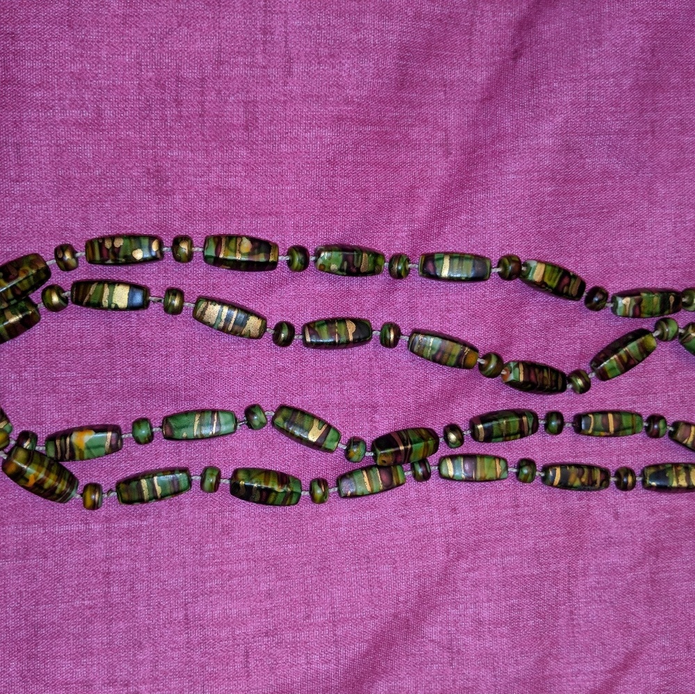 Long beaded necklace